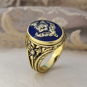 Vintage Royal Lilac Flower Ring